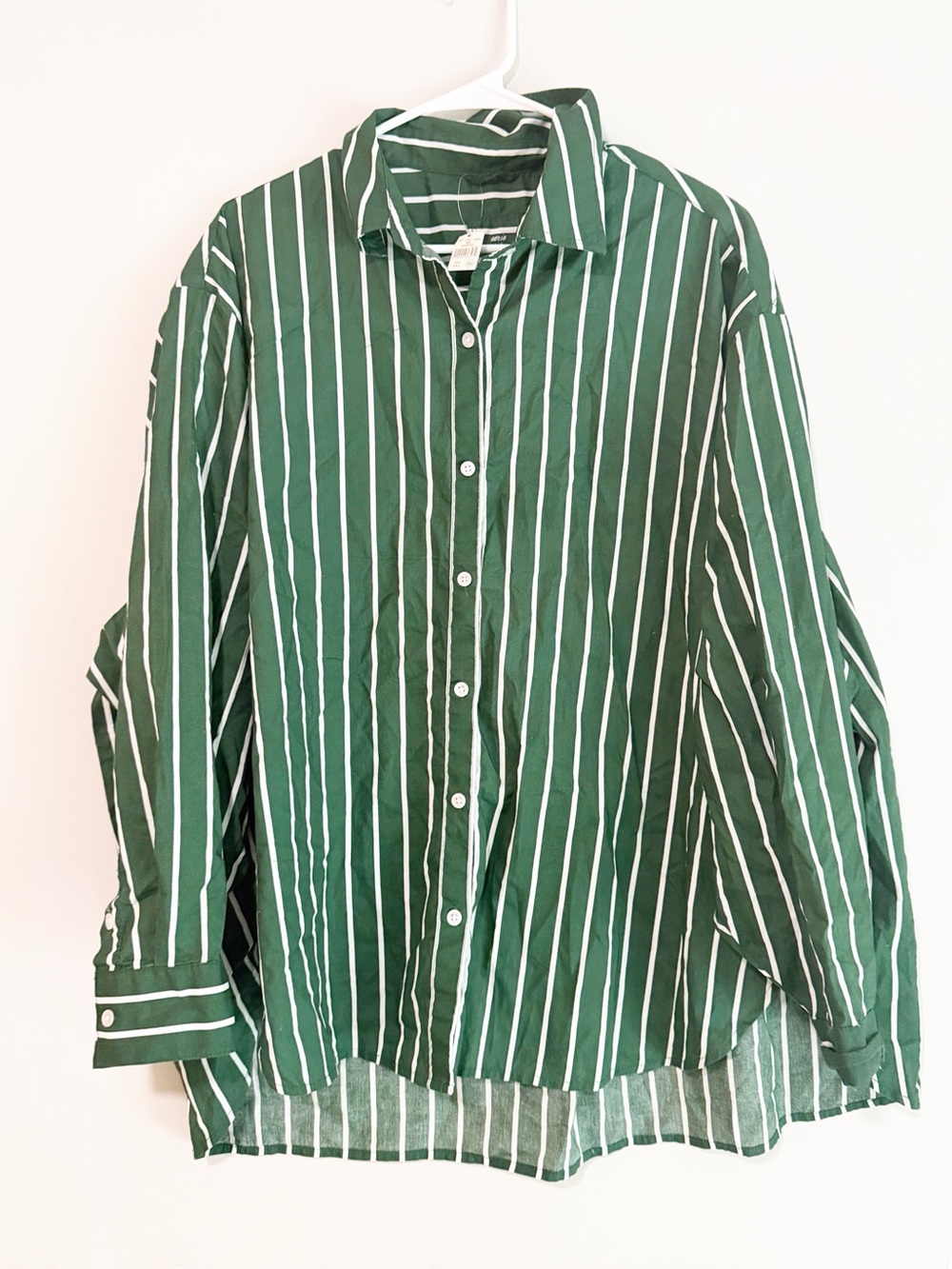 Aerie good day cotton button down top size large